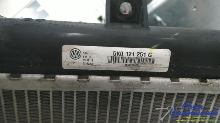 Radiateur van een Volkswagen Touran 2013
