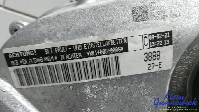 Motor van een Audi A3 2021