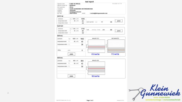 Gereviseerde Verstuiver (diesel) Volkswagen Caddy Prijs € 187,55 Inclusief btw aangeboden door Klein Gunnewiek Autodemontage & Motorentechniek