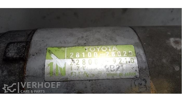 Gebruikte Startmotor Toyota Previa (R3) 2.4i 16V VVT-i Prijs € 75,00 Margeregeling aangeboden door Verhoef Cars & Parts