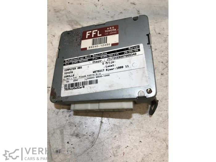 Gebruikte ABS Computer Toyota Corolla Wagon (E11) 2.0 D Prijs op aanvraag aangeboden door Verhoef Cars & Parts