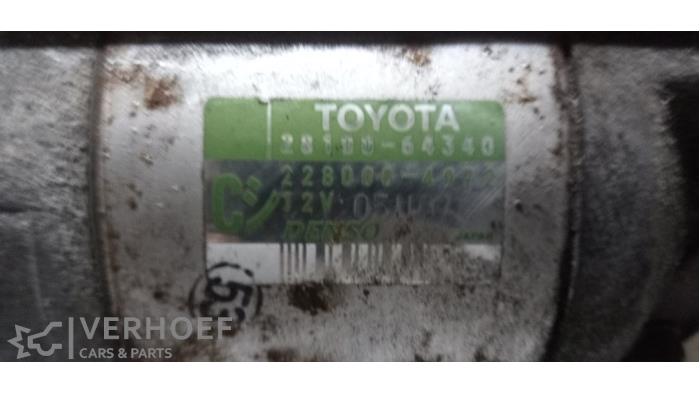 Gebruikte Startmotor Toyota Corolla (E11) 2.0 D Prijs op aanvraag aangeboden door Verhoef Cars & Parts