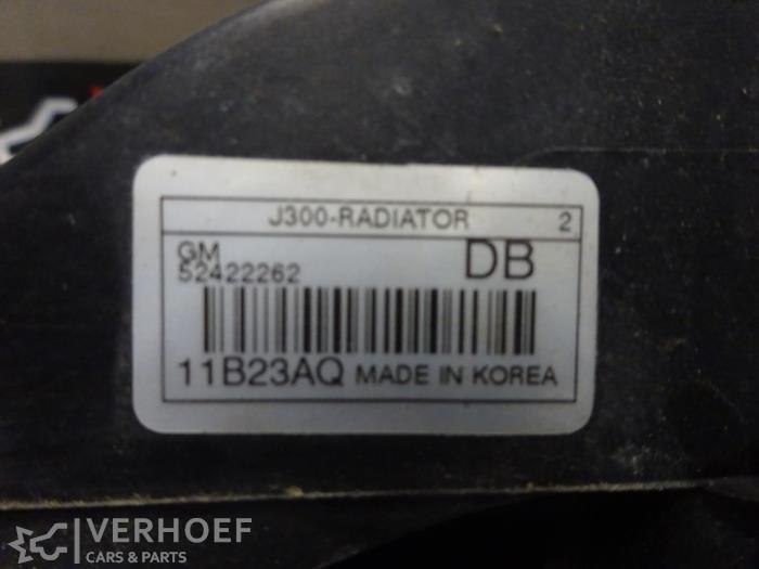 Radiateur van een Daewoo Cruze 1.8 16V VVT Bifuel 2012