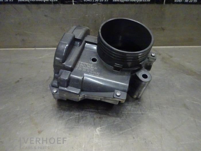 Gebruikte Gasklephuis Peugeot 208 I (CA/CC/CK/CL) 1.6 Vti 16V Prijs € 30,00 Margeregeling aangeboden door Verhoef Cars & Parts