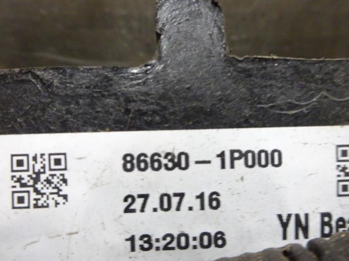 Bumperframe achter van een Kia Venga 1.6 CVVT 16V 2016