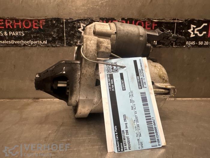 Gebruikte Startmotor Peugeot 208 II (UB/UH/UP) 1.2 Vti 12V PureTech 75 Prijs € 30,00 Margeregeling aangeboden door Verhoef Cars & Parts