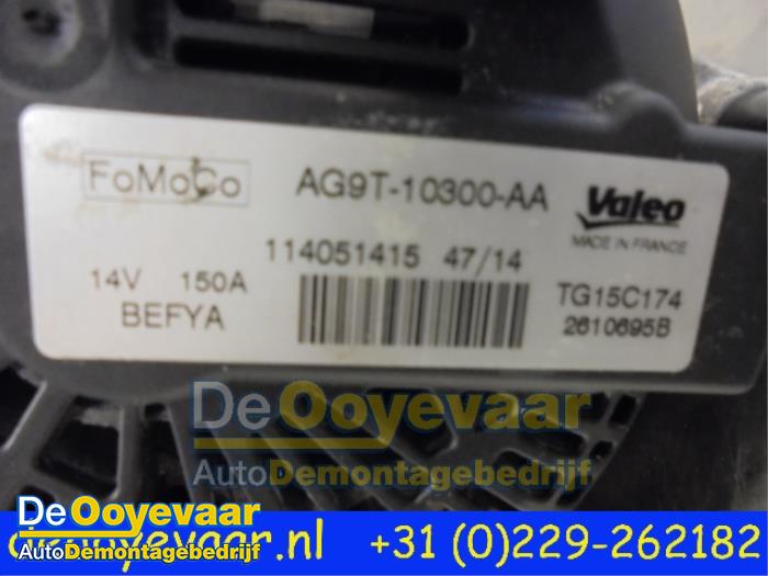 Dynamo van een Ford S-Max (GBW) 2.0 TDCi 16V 140 2015
