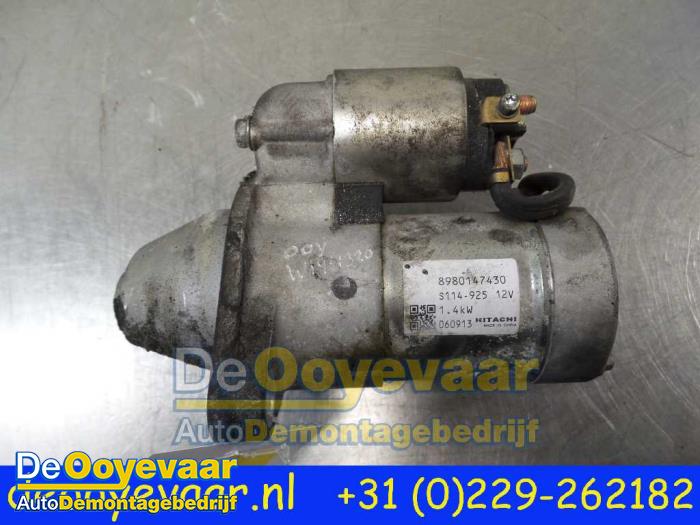 Gebruikte Startmotor Opel Meriva (A) 1.7 CDTI 16V Prijs € 15,00 Margeregeling aangeboden door Autodemontagebedrijf De Ooyevaar