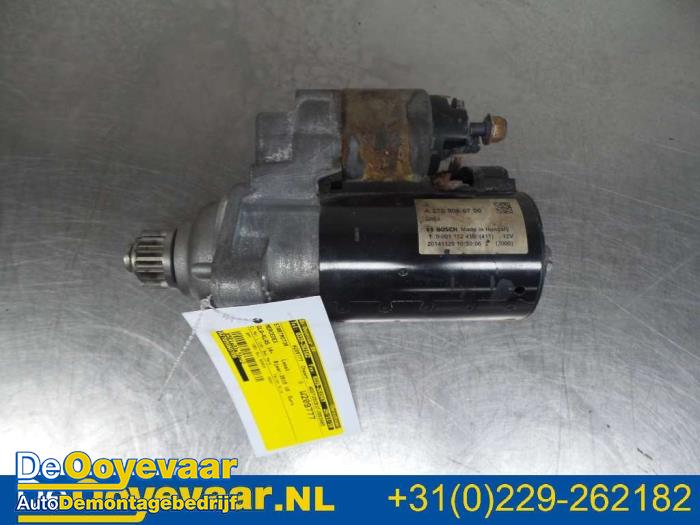 Startmotor van een Mercedes-Benz GLA (156.9) 2.0 45 AMG Turbo 16V 2015