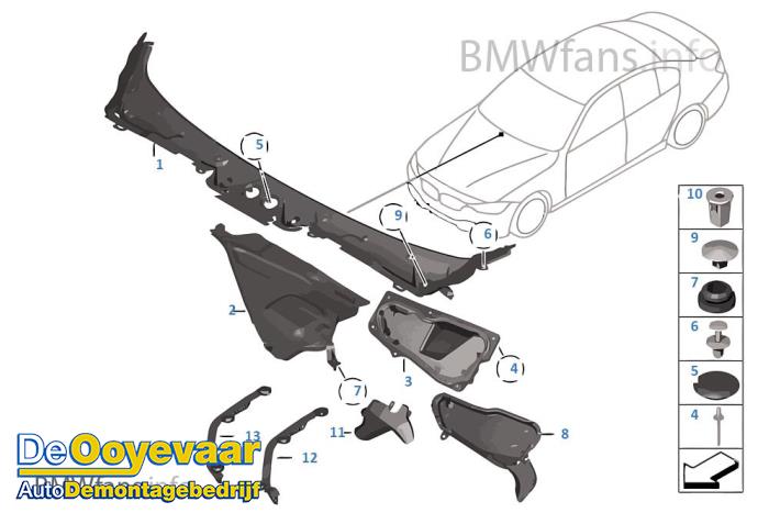 Paravent van een BMW 3 serie Touring (F31) 320i 2.0 16V 2016