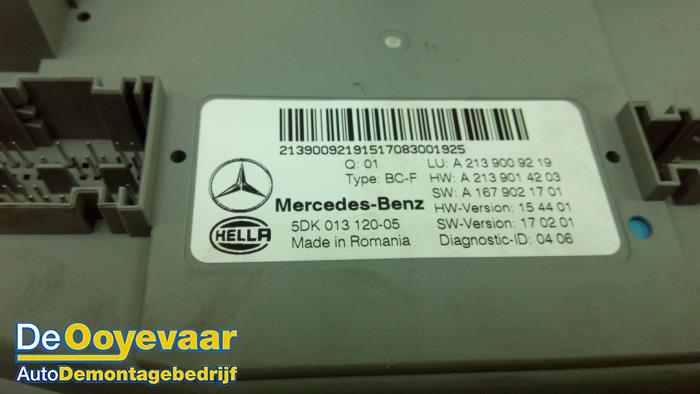 Sam module van een Mercedes-Benz E (W213) E-200 2.0 Turbo 16V 2017