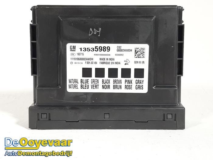 Gebruikte Module Bodycontrol Opel Insignia Sports Tourer Prijs € 29,99 Margeregeling aangeboden door Autodemontagebedrijf De Ooyevaar