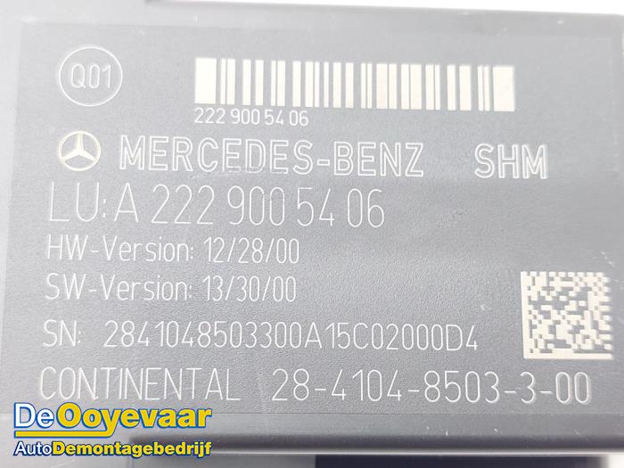 Stoelverwarmings module van een Mercedes-AMG S AMG (A217) 5.5 S-63 AMG V8 32V Biturbo 4-Matic 2016