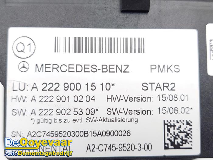 Vacuumpomp Elektrisch Deurvergrendeling van een Mercedes-AMG S AMG (A217) 5.5 S-63 AMG V8 32V Biturbo 4-Matic 2016
