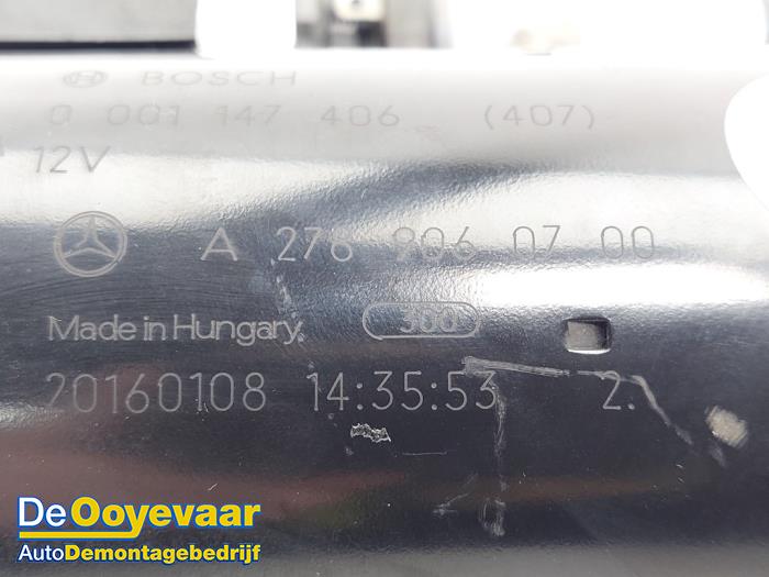 Startmotor van een Mercedes-AMG S AMG (A217) 5.5 S-63 AMG V8 32V Biturbo 4-Matic 2016