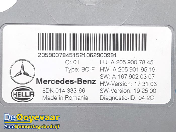 Module Comfort van een Mercedes-AMG GLC Coupé AMG (C253) 4.0 63 S AMG 4.0 V8 32V Turbo 4-Matic+ 2021