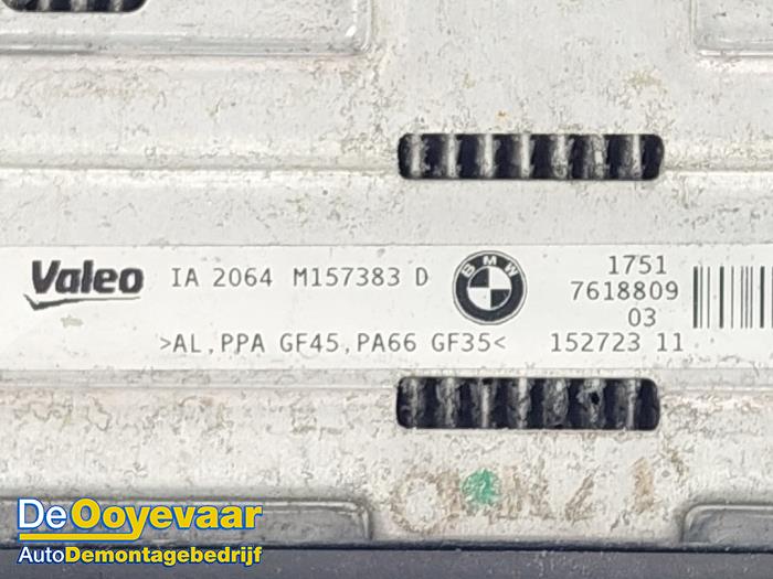 Intercooler van een BMW 1 serie (F20) 116i 1.5 12V 2015