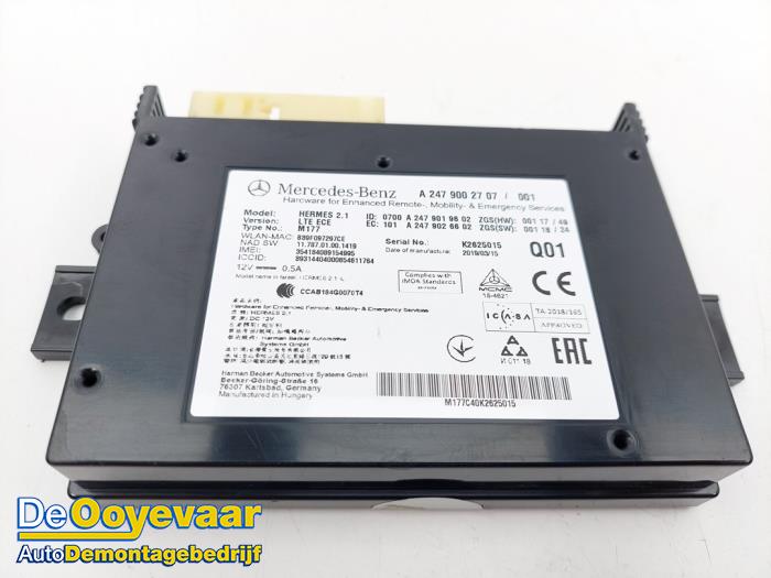 Emergency module van een Mercedes-Benz CLA (118.3) 1.3 CLA-180 Turbo 16V 2019