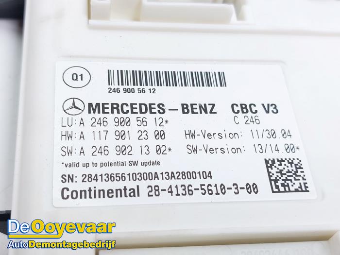 Computer Body Control van een Mercedes-Benz A (W176) 1.5 A-180 CDI, A-180d 16V 2014