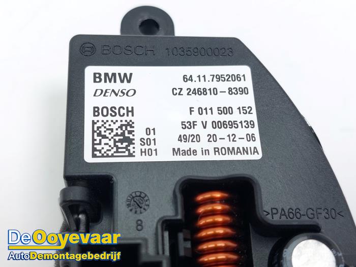 Kachel Weerstand van een BMW 2 serie Gran Coupe (F44) 218i 1.5 TwinPower Turbo 12V 2022