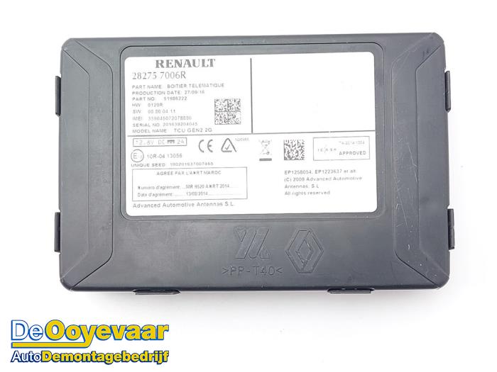 Gebruikte Telefoon Module Renault Kadjar (RFEH) 1.5 dCi DPF Prijs € 15,00 Margeregeling aangeboden door Autodemontagebedrijf De Ooyevaar