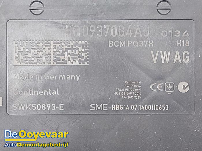 Computer Body Control van een Volkswagen Golf VII (AUA) 2.0 GTD 16V 2014