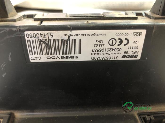 Computer Body Control van een Fiat Panda (169) 1.1 Fire 2009