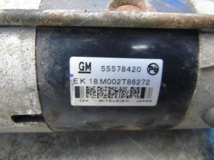 Startmotor van een Opel Mokka/Mokka X 1.7 CDTI 16V 4x2 2015