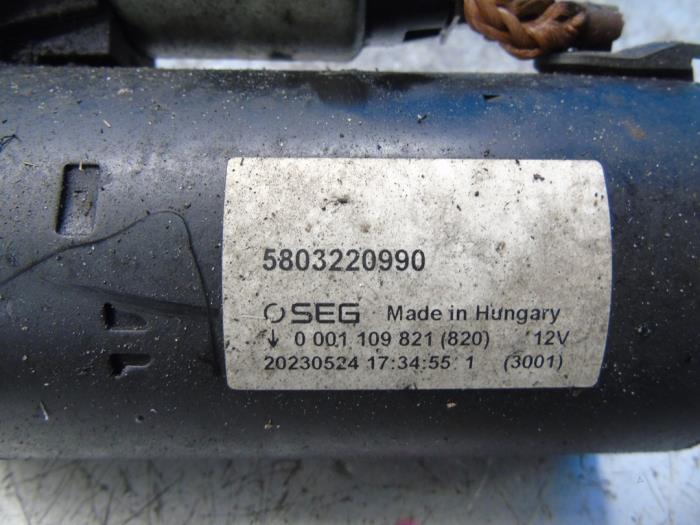 Startmotor van een Iveco New Daily VI 35C18,35S18,40C18,50C18,60C18,65C18,70C18 2023