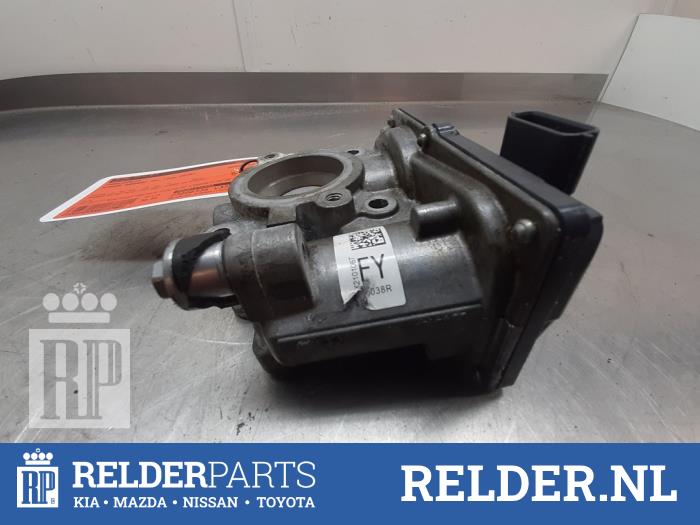 Gasklephuis Nissan Qashqai (J11), 2013 / 2021 1.2 DIG-T 16V, SUV, Benzine, 1.197cc, 85kW (116pk), FWD, HRA2DDT, 2013-11 / 2018-08, J11D (Gebruikt)
