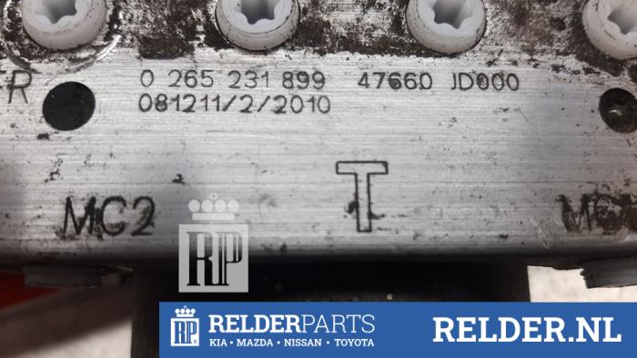 Gebruikte ABS Pomp Nissan Qashqai (J10) 1.5 dCi Prijs € 60,00 Margeregeling aangeboden door Relder Parts B.V.