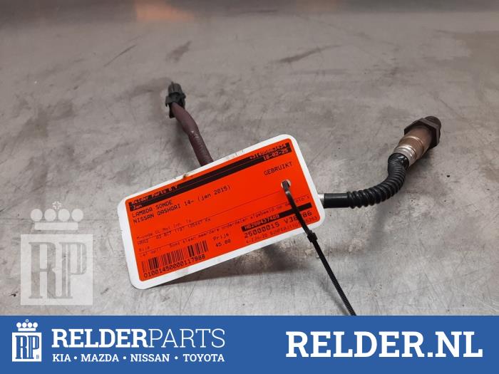 Lambda Sonde Nissan Qashqai (J11), 2013 / 2021 1.2 DIG-T 16V, SUV, Benzine, 1 197cc, 85kW (116pk), FWD, HRA2DDT, 2013-11 / 2018-08, J11D (Gebruikt)