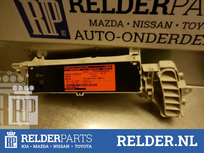 Gebruikte Display Interieur Toyota Previa (R3) 2.4i 16V VVT-i Prijs € 68,00 Margeregeling aangeboden door Relder Parts B.V.