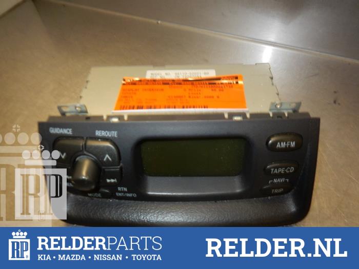 Gebruikte Display Interieur Toyota Yaris (P1) 1.3 16V VVT-i Prijs € 35,00 Margeregeling aangeboden door Relder Parts B.V.