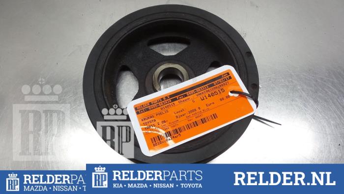 Gebruikte Poelie Krukas Toyota Yaris II (P9) 1.4 D-4D Prijs € 36,00 Margeregeling aangeboden door Relder Parts B.V.