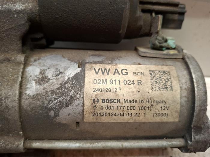 Startmotor van een Volkswagen Golf VII (AUA) 1.2 TSI 16V 2015
