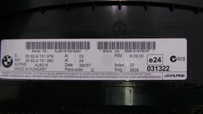 Gebruikte Boordcomputer BMW 1-Serie Prijs € 181,50 Inclusief btw aangeboden door Rhenoy Onderdelen b.v.