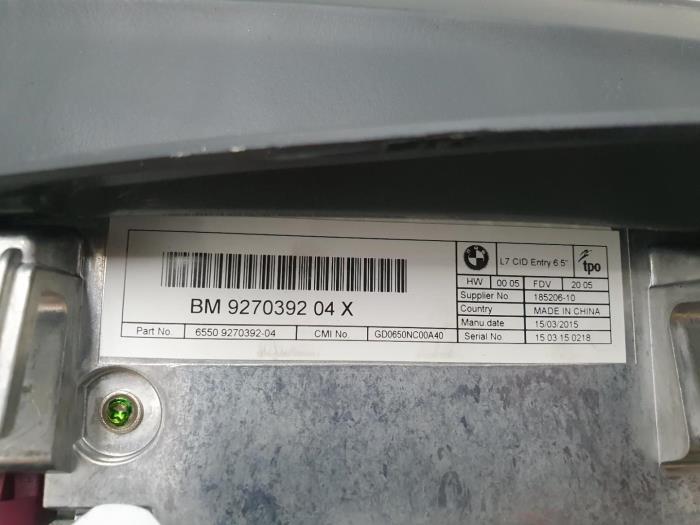Boordcomputer van een BMW 1-Serie 2015