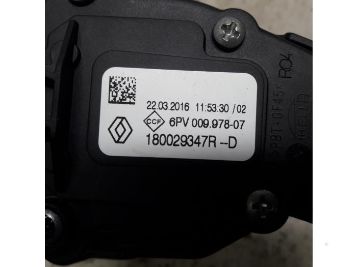 Gaspedaalpositie Sensor van een Renault Captur (2R) 1.5 Energy dCi 110 FAP 2016