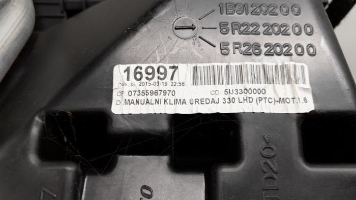 Kachelhuis van een Fiat 500L (199) 1.6 D 16V Multijet II 2015