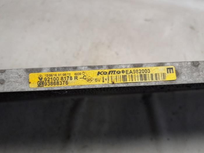 Airco Radiateur van een Opel Vivaro 1.6 CDTI 90 2016