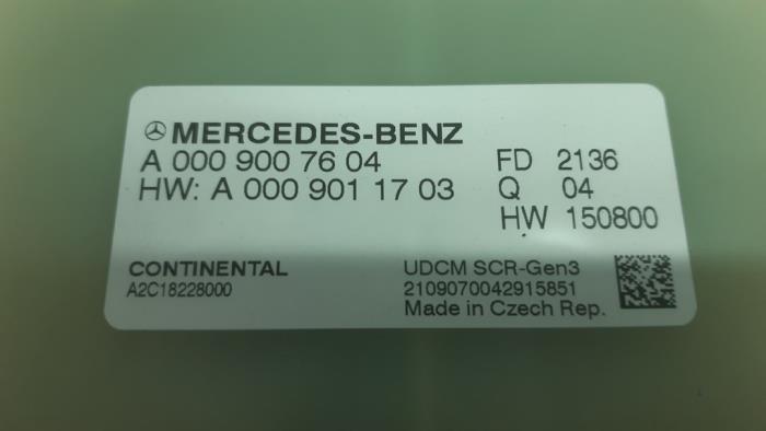 Adblue Computer van een Mercedes-Benz Sprinter 3,5t (907.6/910.6) 314 CDI 2.1 D FWD 2021