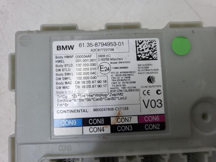 Contactslot + computer van een BMW 5 serie (G30) 523d 2.0 TwinPower Turbo 16V 2017