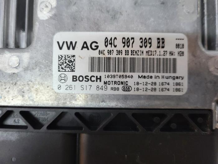 Kontaktslot + computer van een Volkswagen Polo VI (AW1) 1.0 TSI 12V 2019