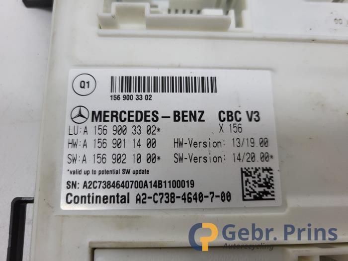 Kontaktslot + computer van een Mercedes-Benz B (W246) 1.6 B-180 BlueEFFICIENCY Turbo 16V 2014