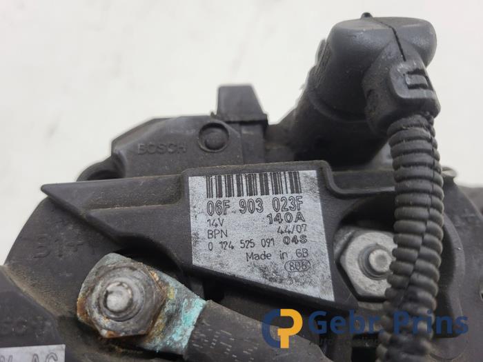 Dynamo van een Audi A3 Sportback (8PA) 1.9 TDI 2007