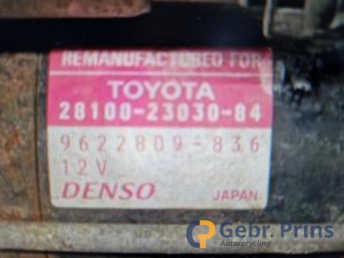 Gebruikte Startmotor Toyota Yaris II (P9) 1.3 16V VVT-i Prijs € 35,00 Margeregeling aangeboden door Autorec. Gebr. Prins b.v.