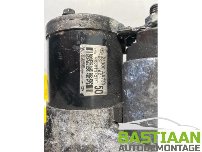 Startmotor van een Toyota GT 86 (ZN) 2.0 16V 2015