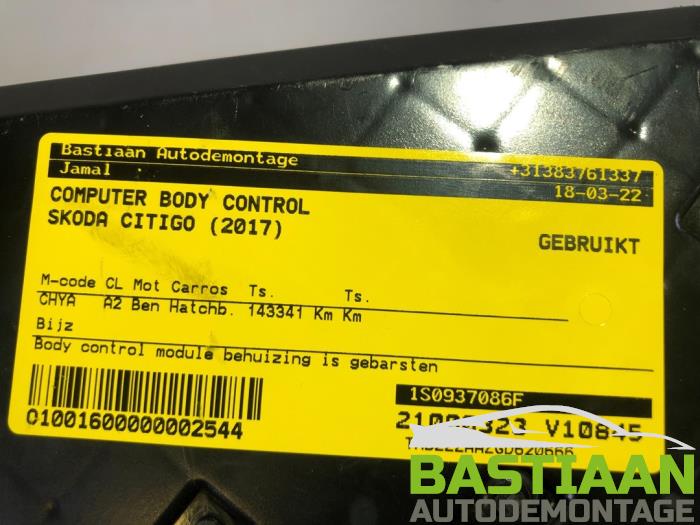 Computer Body Control van een Skoda Citigo 1.0 12V 2017