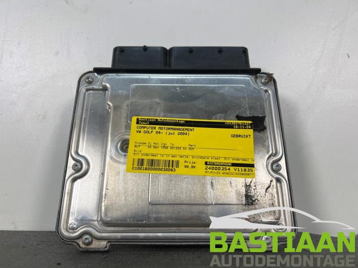 Gebruikte Computer Motormanagement Volkswagen Golf V (1K1) 1.6 FSI 16V Prijs € 99,99 Margeregeling aangeboden door Bastiaan Autodemontage